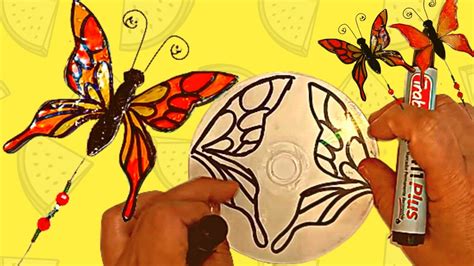 Tutores De Mariposas Con Cd Reciclados YouTube