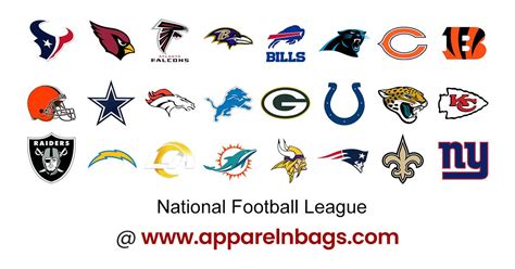 Nfl Team Color Codes Hex Rgb Cmyk Apparelnbags