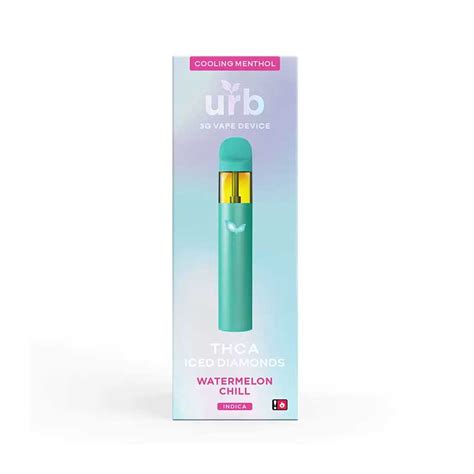 Urb Thca Iced Diamonds Disposable Watermelon Chill G Lord Vaper Pens