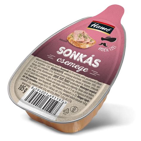 16x Hungarian Hame Ham Pate - Sonkás pástétom 105g / 3.7oz - European ...
