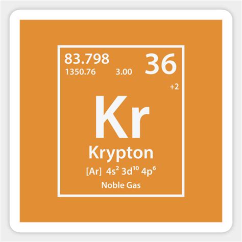 Krypton Element - Krypton - Sticker | TeePublic