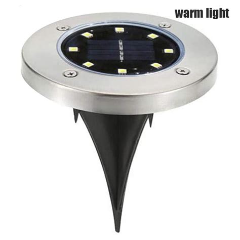 Outdoor Solar 8 Leds Ondergrondse Licht Gazon Tuin Grandado