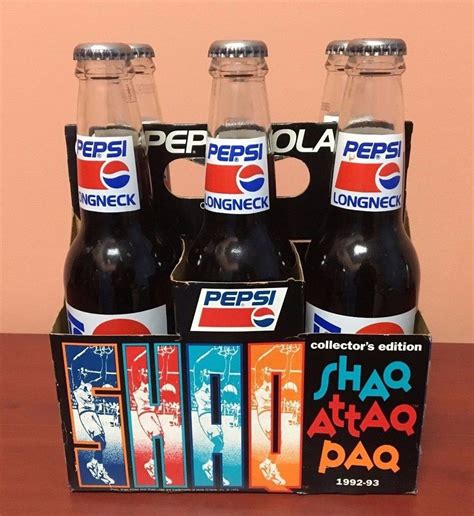 1993 Intact Pepsi Longneck 6 Pack Shaq Attaq Paq 1912686527