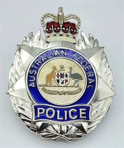 At Auction Obsolete Australian Federal Police Badge