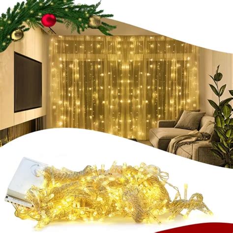 Kit 2 Pisca Pisca Cortina Led Natal 3mx2m 300led Decoração Frete grátis