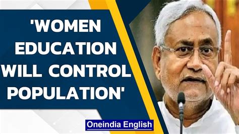 Bihar Cm Nitish Kumar Women Education Is Key To Curb Indias