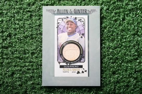 Vladimir Guerrero Topps Allen Ginter Mini Framed Relics Mfr Vg