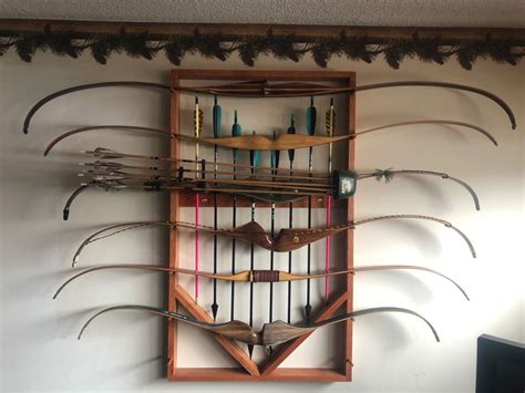 Traditional Bow Rack in 2024 | Bow rack, Traditional bow, Bow and arrow diy