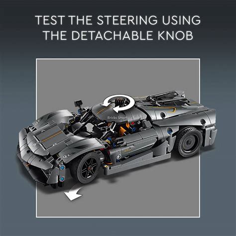 Lego Technic Koenigsegg Jesko Absolut Grey Hypercar Building Toy Set