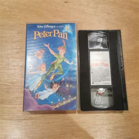 Peter Pan Walt Disney Classics Vhs Video Tape Cassette From Usa Eur