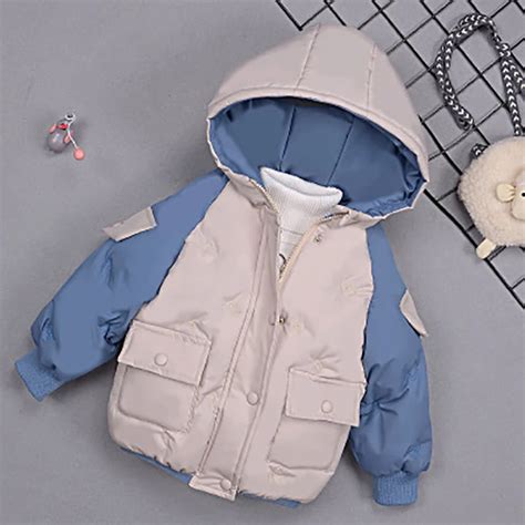 Inverno do bebê menino quente parkas roupas meninos algodão acolchoado