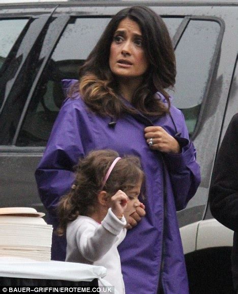 StyleBump: Salma Hayek Brings Daughter Valentina to Set