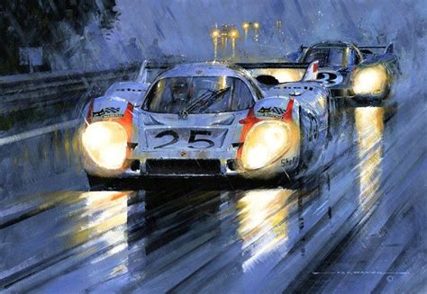 Le Mans 1970 Porsche 917 Art By Nicholas Watts Auto Racing Art