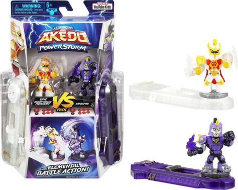 Legends Of Akedo Powerstorm Versus Pack 2 Mini Battling Action Figures