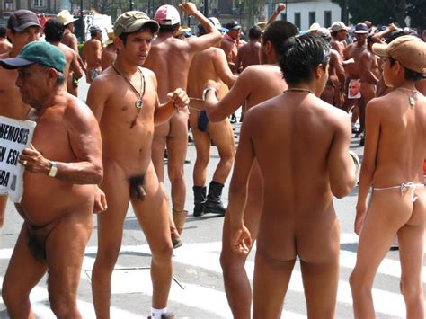 Performing Males Naked Lads Protest