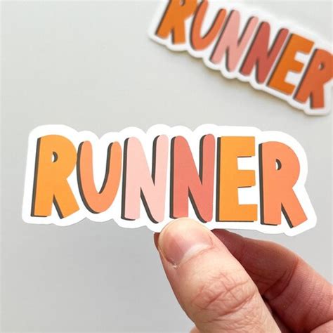 Runner Sticker Running Sticker Track Stickers Xc Stickers Etsy