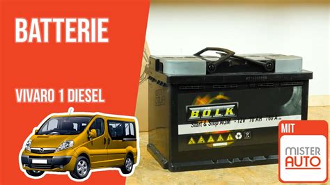 Batterie Wechseln Vivaro Cdti Youtube