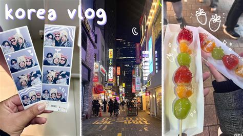 Korea Vlog Myeongdong Night Market Tourist Spots Shopping Haul