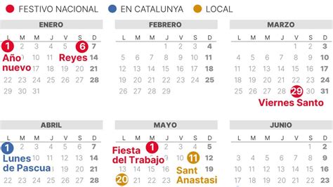 Calendario Laboral De Badalona De 2024 Con Festivos