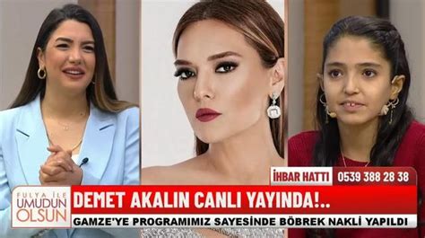 Fulya ile Umudun Olsun Programında Demet Akalın Süprizi Ünlü Şarkıcı