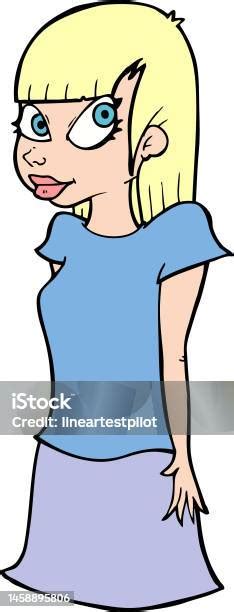 Cartoon Girl Stock Illustration Download Image Now Adult Art Cartoon Istock