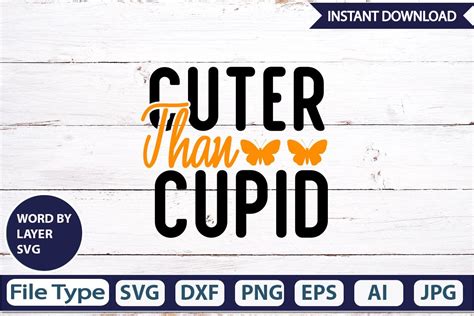 Cuter Than Cupid Svg Cut File Graphic By Graphicpicker · Creative Fabrica