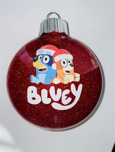 Bluey And Bingo Inspired Christmas Ornament Free Etsy