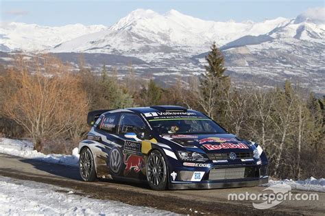 Sebastien Ogier VW Polo WRC Rally Monte Carlo 2016