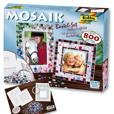 Mosaik Bastelsets F R Bilderrahmen Fotorahmen Selber Basteln