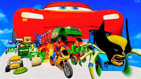 Big Small Pixar Cars Claw Of Carnage Extreme Road In Beamng Drive