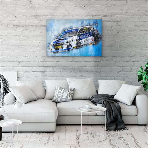 Ashley Sutton Motorsport Art Canvas Print Btcc