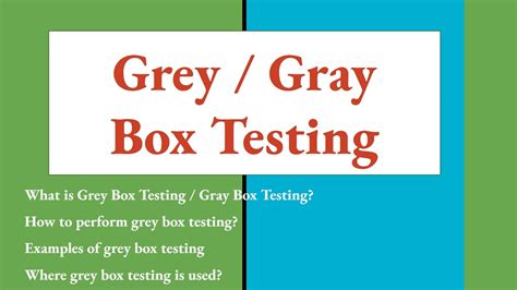 Grey Box Testing Gray Box Testing Translucent Testing Examples Of Grey