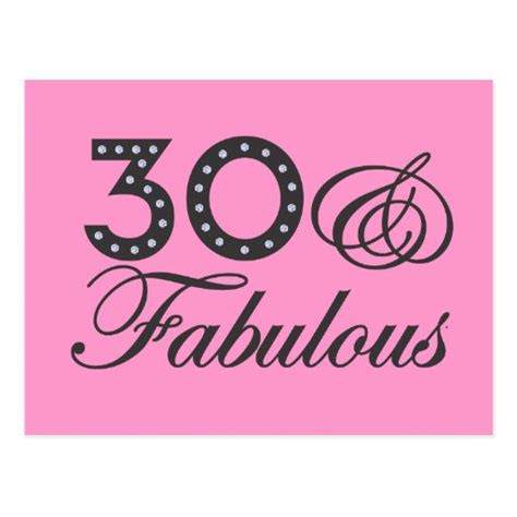 30 And Fabulous T Postcard Zazzle