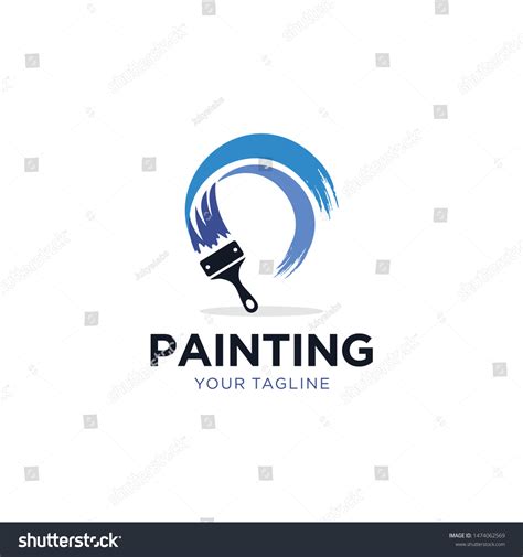 Painting Services Logo Vector Template Stock Vector (Royalty Free ...