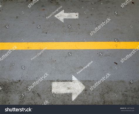 Arrow Signs Road Markings On Street Stock Photo 248776630 Shutterstock