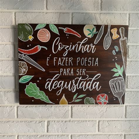 Placa Decorativa Cozinha Oficina Criativa