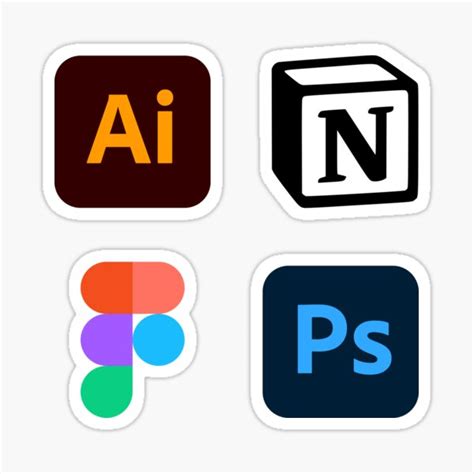 Adobe Illustrator Notion Figma Adobe Phoshop X Design Tool