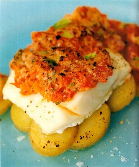 Cod Baked with Potatoes, Onions and Tomatoes - RecipeMatic