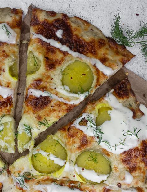 Dill Pickle And Garlic Pizza Recipe