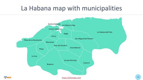 La Habana Cuban Map