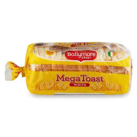 White Mega Toast Thick Sliced Bread G Ballymore Crust Aldi Ie