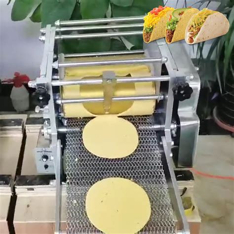 Full Automatic Industrial Flour Corn Mexican Tortilla Machine Taco Roti