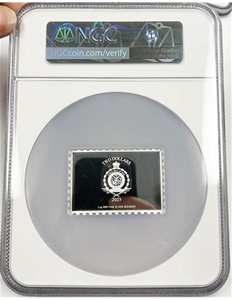 CINDERELLA 100 Stempel 1 Oz Silber Proof Münze 2 Niue 2023 NGC PF