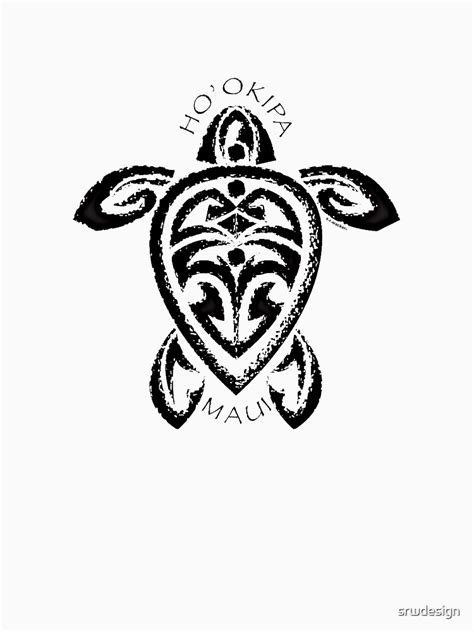 "Tribal Honu Ho'okipa, Maui" T-shirt by srwdesign | Redbubble