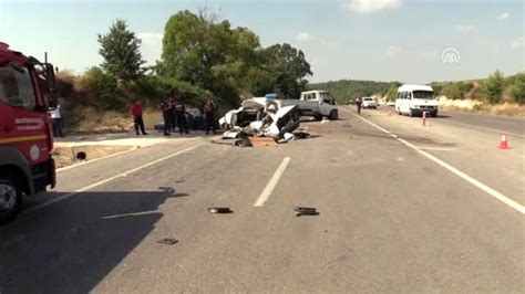 Trafik kazası 1 ölü 7 yaralı Son Dakika