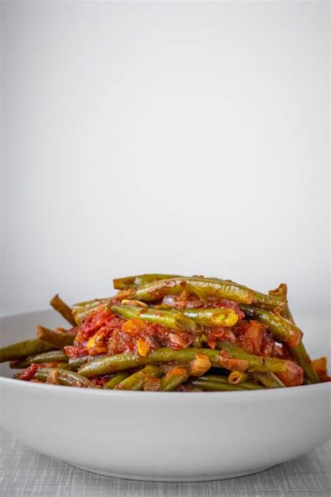 Fasolakia Lathera Greek Green Bean Stew — Plantbasedredhead