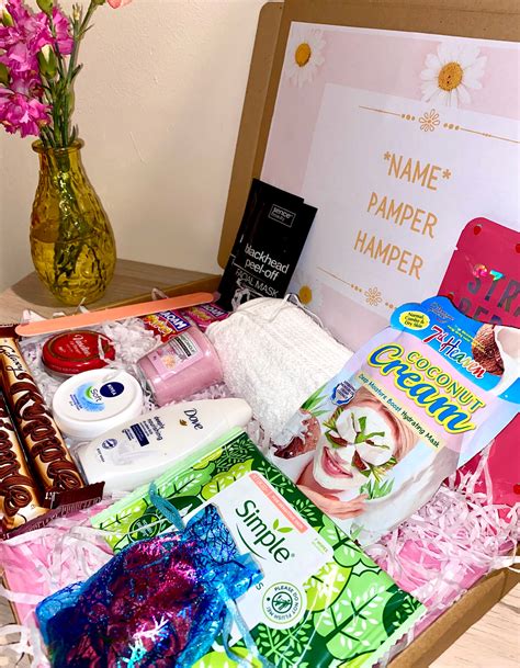 Personalised Pamper Hamper Women S Hamper Ts For Her Etsy