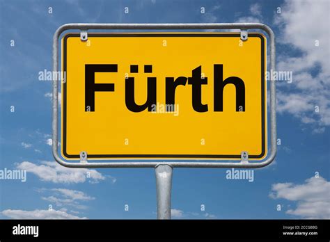 Ortstafel Fürth, Bayern, Deutschland | Place name sign Fürth, Bavaria ...