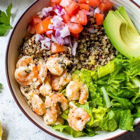 Lemon Chili Shrimp Quinoa Bowl Recipe Skinnytaste