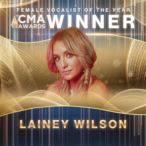 Th Cma Female Vocalist Of The Year Award Winner Lainey Wilson